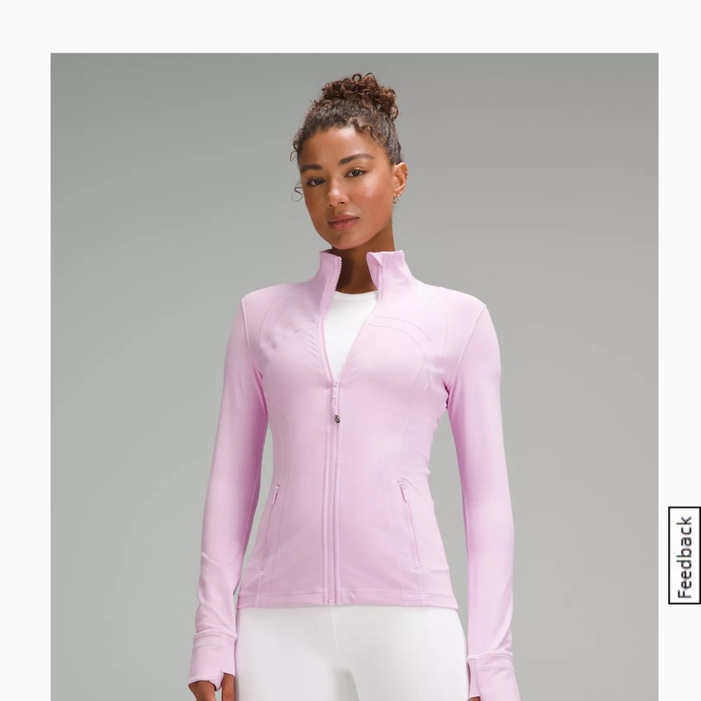 Lululemon “Vita Pink” Nulu Defined cropped Jacket